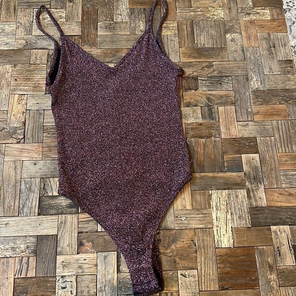 Pink Sparkle Bodysuit by Topshop - Picture 1 of 4